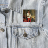 Franz Joseph I, keizer van Oostenrijk Vierkante Button 5,1 Cm (In situ)