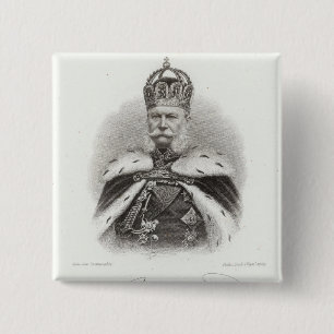 Franz-Joseph I van Oostenrijk Vierkante Button 5,1 Cm