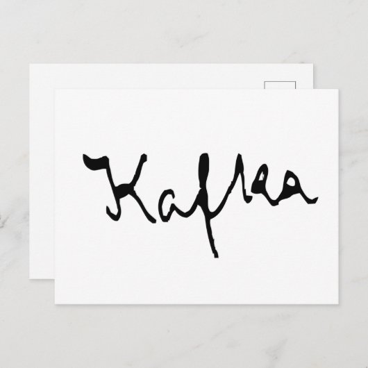 Franz Kafka Briefkaart (Voorkant / Achterkant)