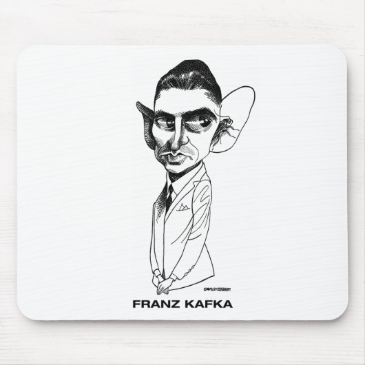 Franz Kafka Mousepad Muismat (Voorkant)