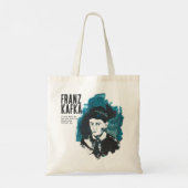 Franz Kafka Portret met aangepaste tekst | boekenl Tote Bag (Achterkant)