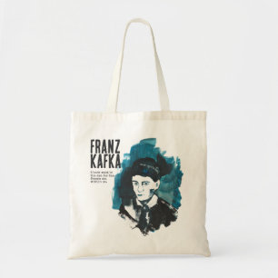 Franz Kafka Portret met aangepaste tekst boekenl Tote Bag
