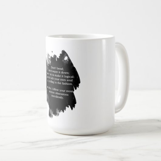 Franz Kafka Quote- Obsessies- Mok (Voorkant rechts)