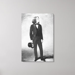 Franz Liszt (1811-86) 1856 (litho) (foto) Canvas Afdruk