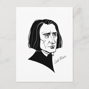 Franz Liszt Briefkaart