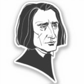 Franz Liszt Sticker (Voorkant)