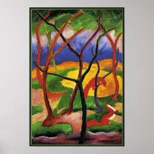 Franz Marc abstracte kunst, Wezels Spelen Poster