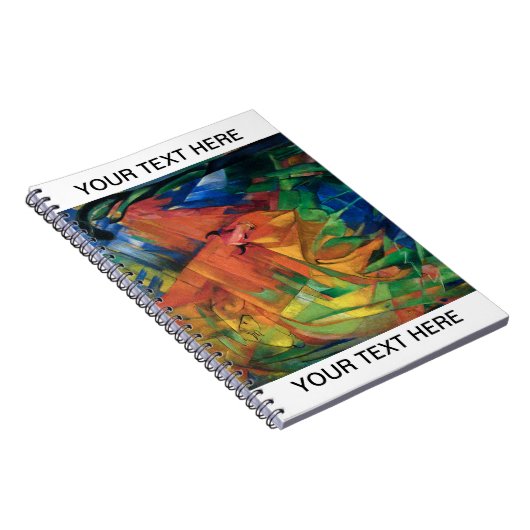 Franz Marc Animals in een landschap gepersonalisee Notitieboek (Rechterzijde)