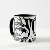 Franz Marc - Black en White Tiger - Abstracte kuns Mok (Voorkant links)