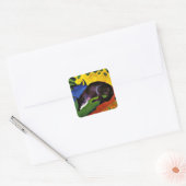 Franz Marc - Blauwe Vos Vierkante Sticker (Envelop)