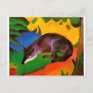 Franz Marc Blue Black Fox Briefkaart