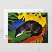 Franz Marc - Blue Fox Briefkaart (Voorkant / Achterkant)