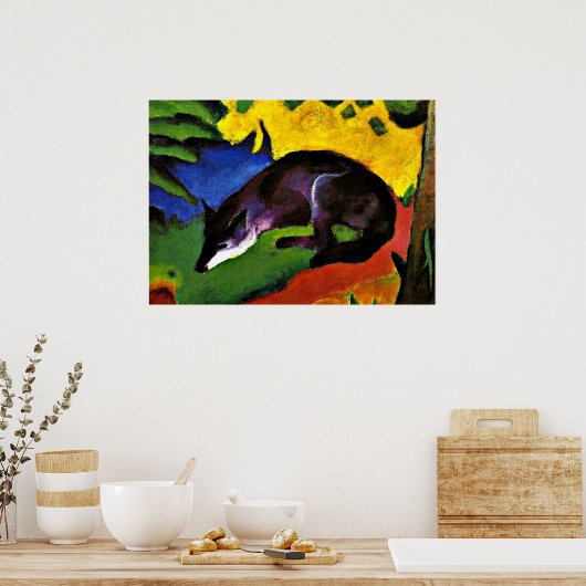 Franz Marc - Blue Fox Poster (Keuken)