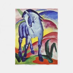 Franz Marc Blue Horse  Fine Art Painting Fleece Deken