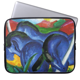 Franz Marc Blue Horses-laptophoes Laptop Sleeve