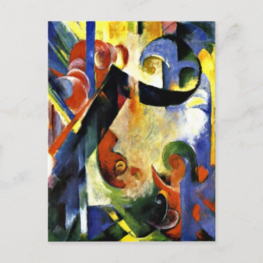 Franz Marc - Broken Forms Briefkaart (Voorkant)