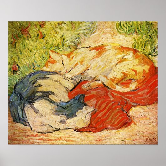 Franz Marc Cats Poster (Voorkant)