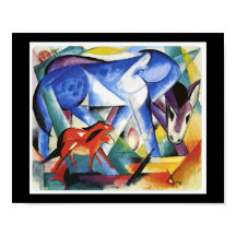 Franz Marc, de eerste dieren,