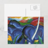 Franz Marc - De grote blauwe paarden Briefkaart (Voorkant / Achterkant)