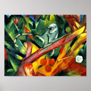 Franz Marc - De kleine aap Poster