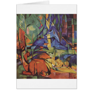 Franz Marc - Deer in Bos II 1913-14 Moon Fawn