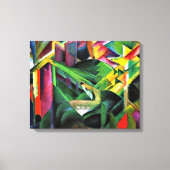 Franz Marc - Deer in een kloostertuin Canvas Afdruk (Voorkant)