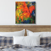 Franz Marc Dieren in een landschap Canvas Afdruk (Insitu (Slaapkamer))