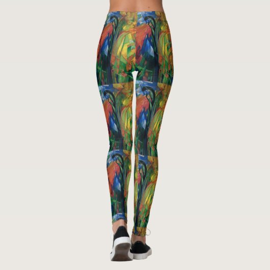 Franz Marc Dieren in een landschap kleurrijke vrou Leggings (Achterkant)