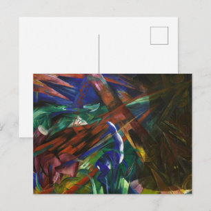 Franz Marc Dierlijke Lotgevallen Rood Blauw Expres Briefkaart