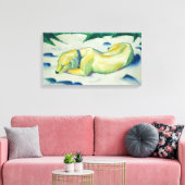  Franz Marc Dog Lying in the Snow Canvas Afdruk (Insitu (Woonkamer))