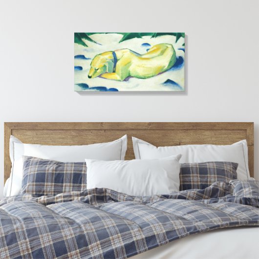  Franz Marc Dog Lying in the Snow Canvas Afdruk (Insitu (Slaapkamer))