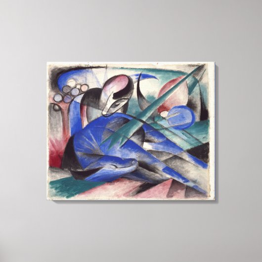 Franz Marc Dreaming Horse Canvas Afdruk (Voorkant)