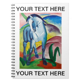 Franz Marc Famous Painting Blue Horse Personalized Notitieboek