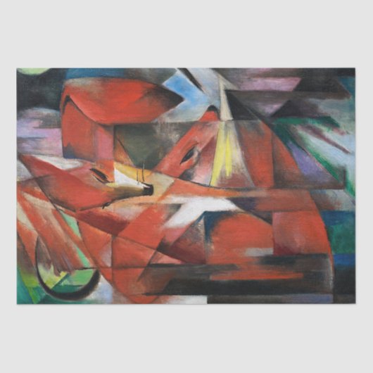 Franz Marc | Foxes (1913) Tissuepapier (Voorkant)