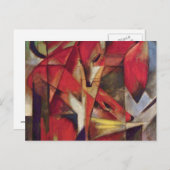 Franz Marc - Foxes Briefkaart (Voorkant / Achterkant)