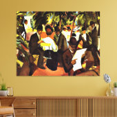 Franz Marc - Garden Restaurant Canvas Afdruk (Insitu (Woonkamer))