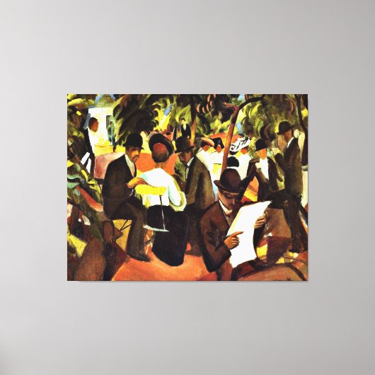 Franz Marc - Garden Restaurant Canvas Afdruk (Voorkant)