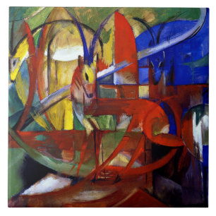 Franz Marc - Gazelles Tegeltje