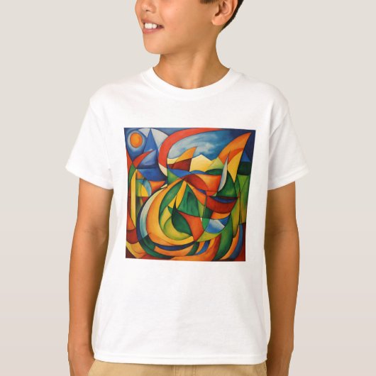 "Franz Marc geïnspireerd Abstract T-shirt" T-shirt (Voorkant)