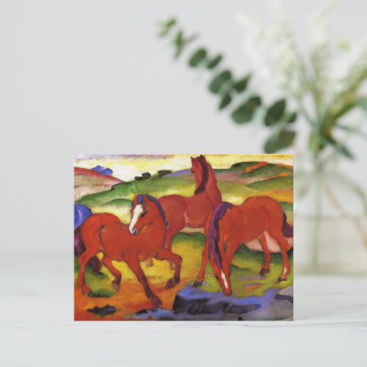 Franz Marc Grading Horses Carte postale (Debout devant)