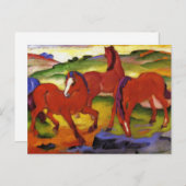 Franz Marc Grading Horses Carte postale (Devant / Derrière)