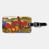 Franz Marc Grazing Horses Bagagelabel (Voorkant horizontaal)