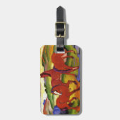 Franz Marc Grazing Horses Bagagelabel (Voorkant verticaal)