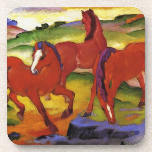 Franz Marc Grazing Horses Onderzetter (Voorkant)