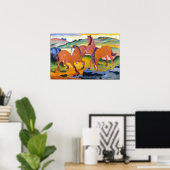 Franz Marc Grazing Horses Poster (Thuiskantoor)