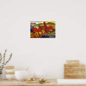 Franz Marc Grazing Horses Poster (Keuken)