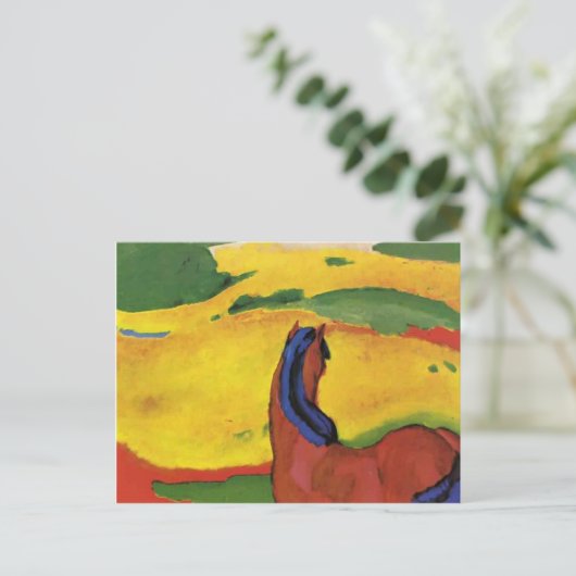 Franz Marc-Horse in een landschap Briefkaart (Staand voorkant)