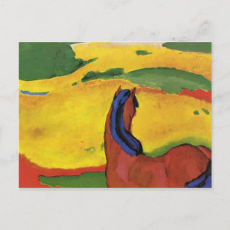 Franz Marc-Horse in een landschap Briefkaart