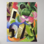 Franz Marc - House w/ Trees Small Composition 1914 Poster (Voorkant)