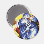 Franz Marc La Tour des Chevaux Bleus Magnet (Recto/Verso)